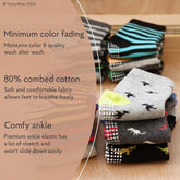 Ankle Style Socks with Grip for Little Girls & Boys, Infants, Toddlers, Children - 12 Pairs